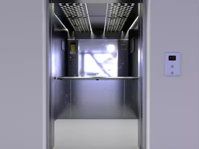 Realistic Elevator 3D model