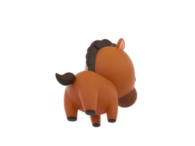 Character040 Horse 3D model