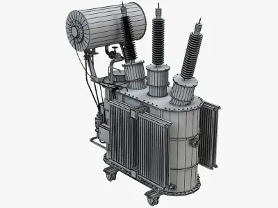 Electrical Transformer 6 3D model