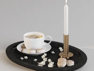 Coffee set 06 3D model