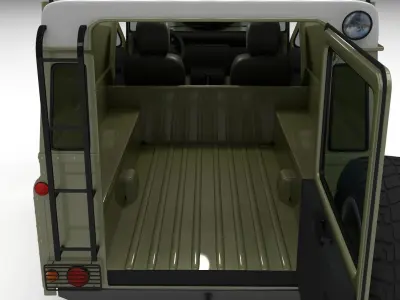 Full Land Rover Defender 110 Hard Top 3D model