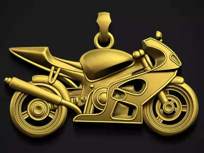 Motorcycle Pendant 3D print model