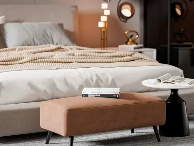 Modern Bedroom Design Bali 3D model