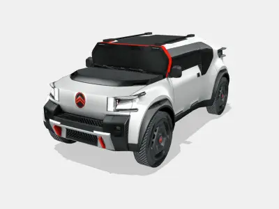 Citroen Oli Concept 2022 Low-poly 3D model