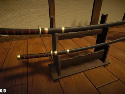 Japan Dojo - Fight arena 3D model