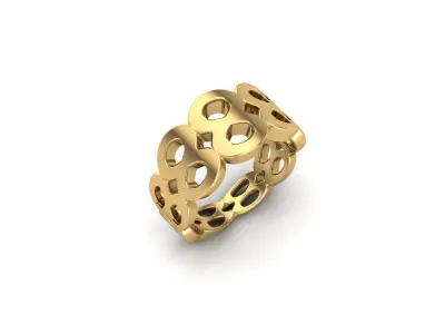 intinty style ring model ring size 50 to 64 3D print model