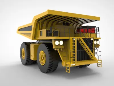 Komatsu mining dump truck 3D model