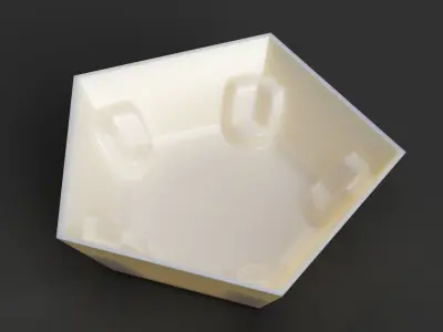 Flower pot dodecahedron with saucer base Free 3D print model