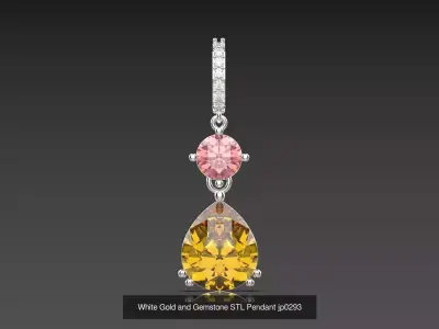 The Pear Drop stl 3d jewelry Pendant Collection 3D Model Pack