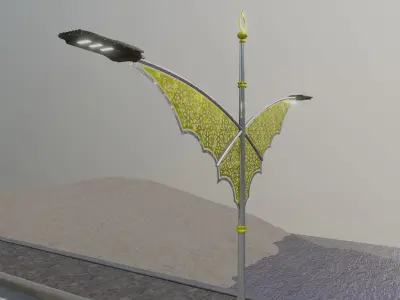 Decorative Lighting Pole Type-1 3D model