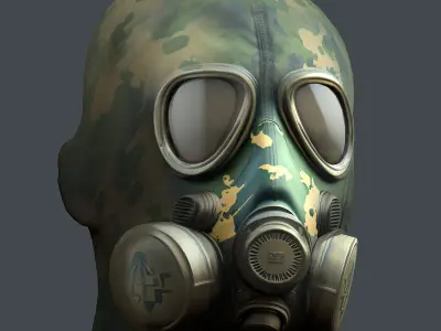 Helmet 3d model military combat Military Low-poly Low-poly 3D model 63