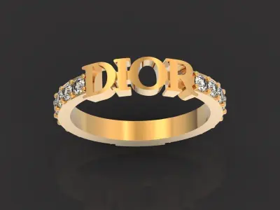 Dior ring fashion 2777 3D print model