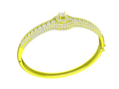 5775 luxury fashion diamond women bangle bracelets 3D print model