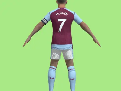 T-Pose John McGinn Aston Villa 23-24 3D model