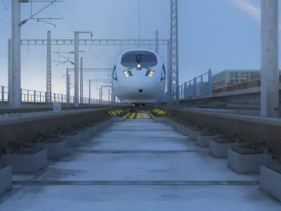 China Railway High CRH3C 3D model