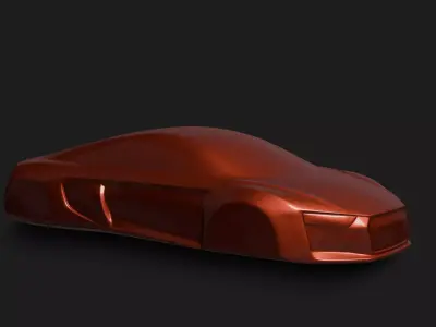 Audi R8 Sculpt Design For 3d Printing Low-poly 3D model