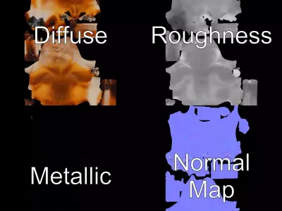 Vivid Red Fox model pack Low-poly 3D model