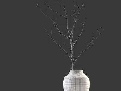 Decor Vase and books Set 5 3D model