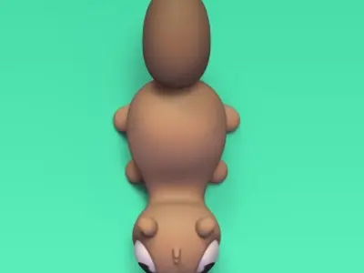 Squirrel Chopstick Holder 3D print model