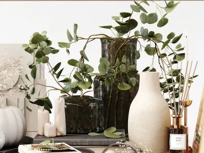 Decorative Set 181 Low-poly 3D model