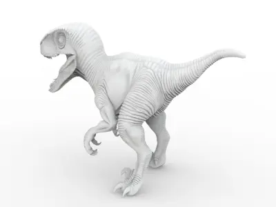 Velociraptor Dinosaur 3D Print Model 3D print model