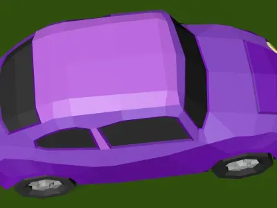 Subaru   360 1958 Low-poly 3D model Low-poly 3D model