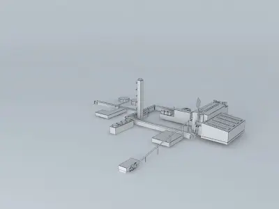 Olympic Dam Mine Extraction Plant Free 3D model
