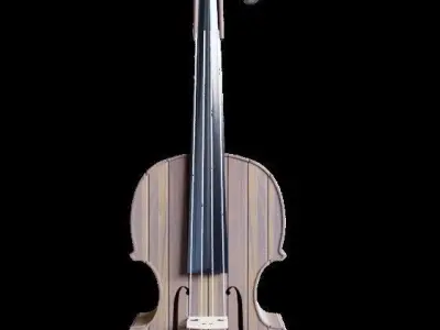 Violin Low-poly 3D model
