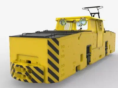 Electric locomotive K14 3D print model
