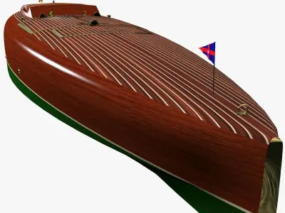 Baby Bootlegger G5 Speed Boat 3D model