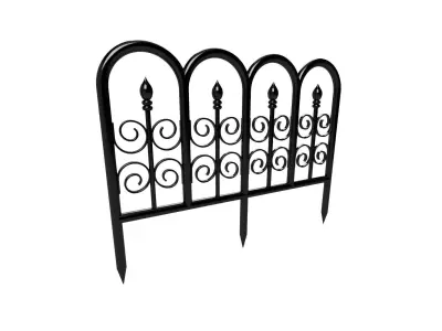 Garden fence 3D model