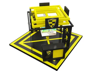 Booth Exhibition Stand a602c  3D model