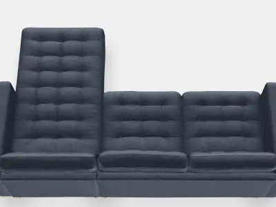 LANDSKRONA 3-seat sofa 5 Low-poly 3D model