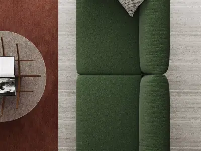 Mid Century interior scene 3D model