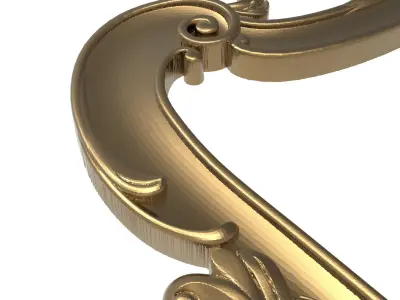 Carved Picture Frame 3D model