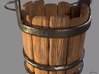 fireplace accessory Low-poly 3D model