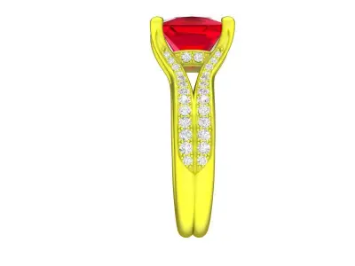 A5278 Italy Diamond Women Fashion Ring 3D print model