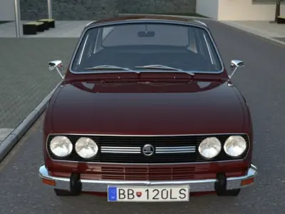 Skoda 120 LS 1977 3D model