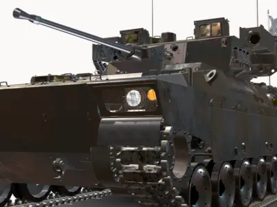 tipo 89 ifv japao Low-poly 3D model