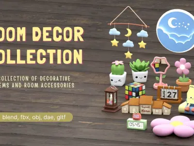 Room Decor Collection 3D model