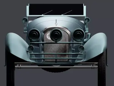 Vintage car 3D model from CGTrader
