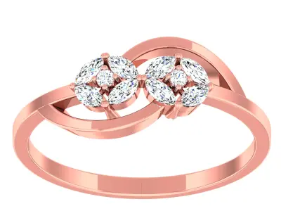 Diamond light gold ring 3D print model purchase