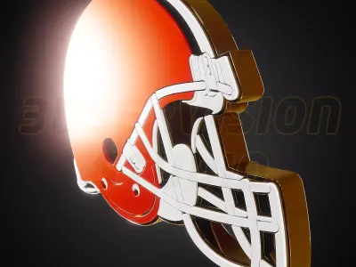 Cleveland Browns logo - Cinematic - 3D print 3D model