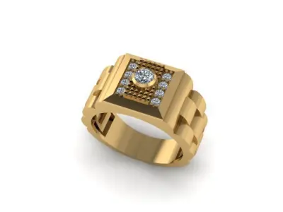 man ring for daimonds 3D print model