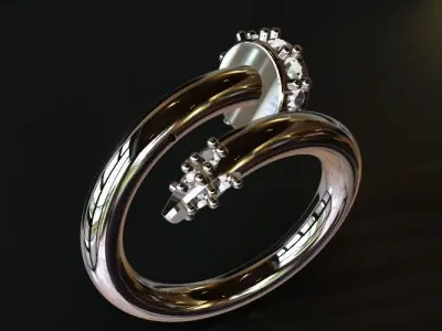 nail set ring file 3D print model