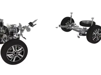 car chassis 3D model purchase