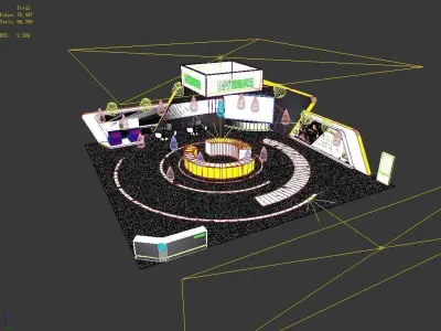 Exhibition - Area - 15X15-3DMAX2012-02 3D model