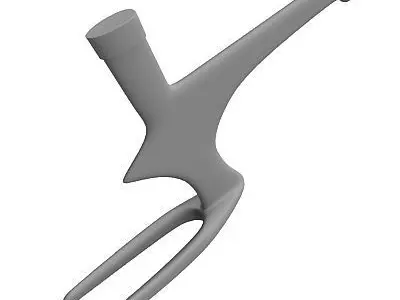 Detailed Bike Frame 3 3D model