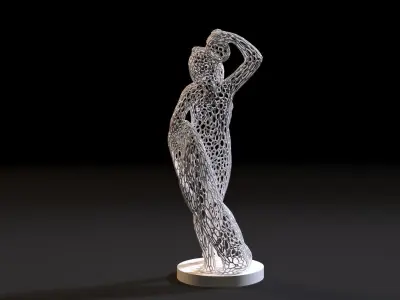 Sculpture Bacchante Jean Pendaries 3D print model