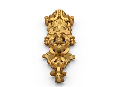 carved classic decorative ornament cnc 3d printing stl 01 3D model
